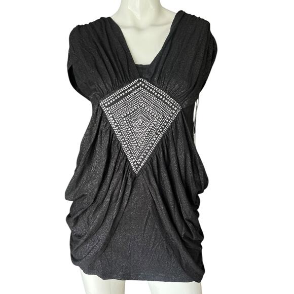 Joe & Moe Tops - NWT Joe & Moe Y2K Embellished Blouse Size Small